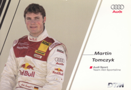 DTM racing driver Martin Tomczyk, unsigned postcard 2004 season, German language