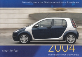 Smart Forfour, A6-size postcard, Geneva 2004