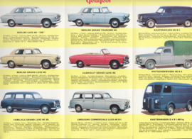 Program all models brochure, 6 pages, 1961, German language