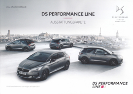 DS performance line brochure, 4 pages, 2017, German language
