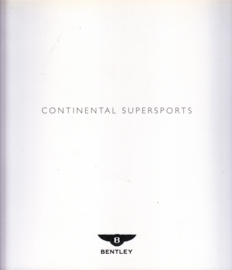 Bentley Continental Supersports brochure, 32 pages, 2009, English language