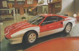 Ferrari 308 GTB collectors card, Japanese text, number 40, 1977