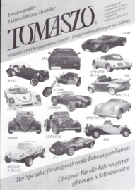 Tomaszo replica program leaflet, 2 pages, about 1987, German language (Austria)