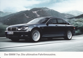 7-series Sedan (750i), large size postcard, 18 x 12,5 cm, German