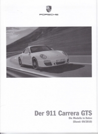 911 Carrera GTS pricelist, 98 pages, 09/2010, German