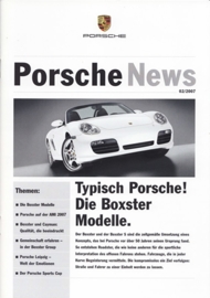 News 2/2007 with Boxster models, 20 pages, 04/07, German language