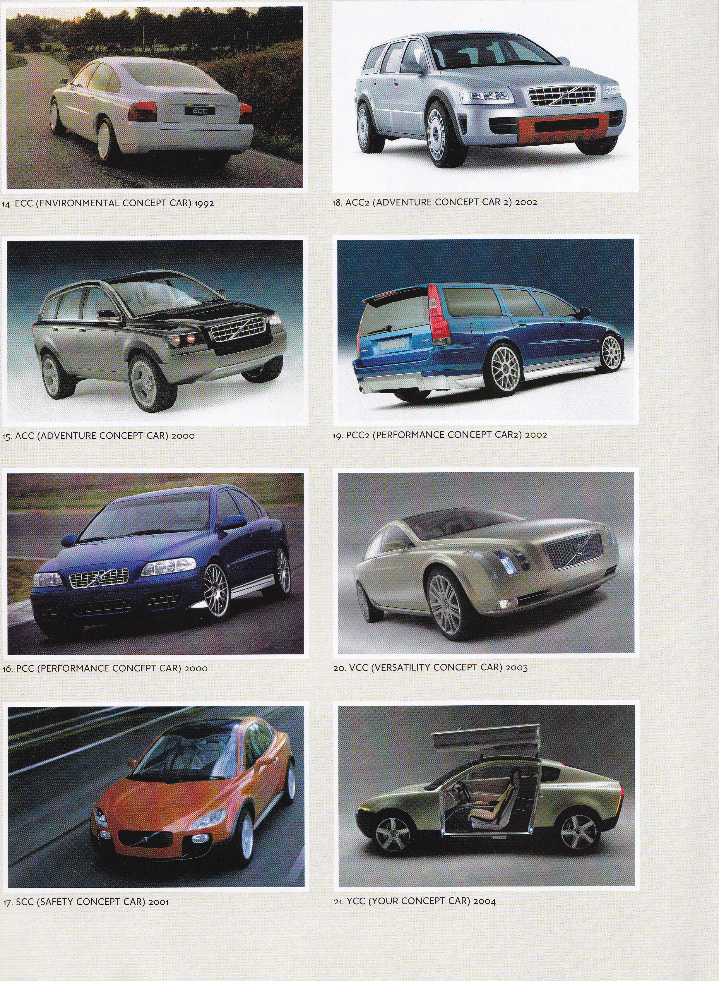 Historic & concept cars brochure, 8 pages, Dutch language, 2004, #8