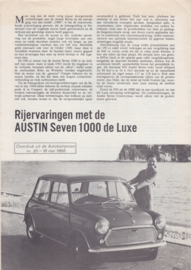 Seven 1000 de Luxe test reprint, 6 pages, A4-size, 5/1968, Dutch language