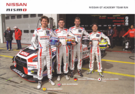 Nismo GT-R GT3 team GT Academy RJN,  A5-size postcard, 2016, German language