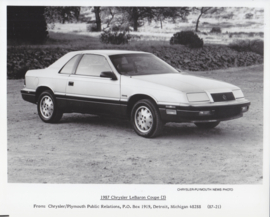 Chrysler LeBaron Coupe, large photo,  USA, 1987, # 87-21