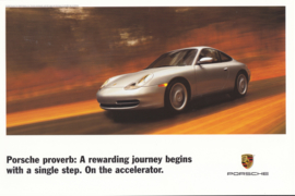 911 Carrera Coupe, large advertising card, US market, 1999, English