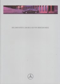 E-Class Sedans brochure. 54 pages, 08/1993, German language