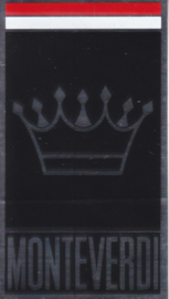 Monteverdi, sticker, 9 x 5 cm, Switzerland