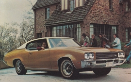 Skylark Sport Coupe, US postcard, standard size, 1971, # 9