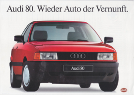 80 1.8S kat, MOT price winner, sales leaflet, 1988, German language