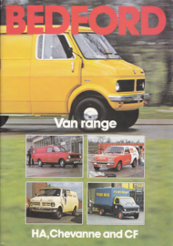 Bedford Van range brochure UK, 24 pages, 10/1978, English language