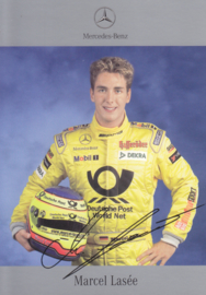 Marcel Lasée - Formula 3 - 2002 - auto gram postcard, German