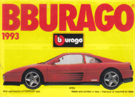 Burago brochure, 64 pages, 1993, English language, small-size