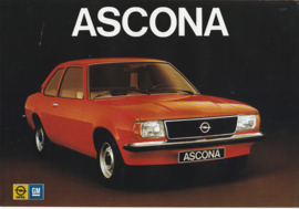 Ascona 2/4-Door brochure, 4 pages, about 1976, Dutch language