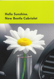 New Beetle Cabriolet postcard, factory-issue, Germany, English text, 2003