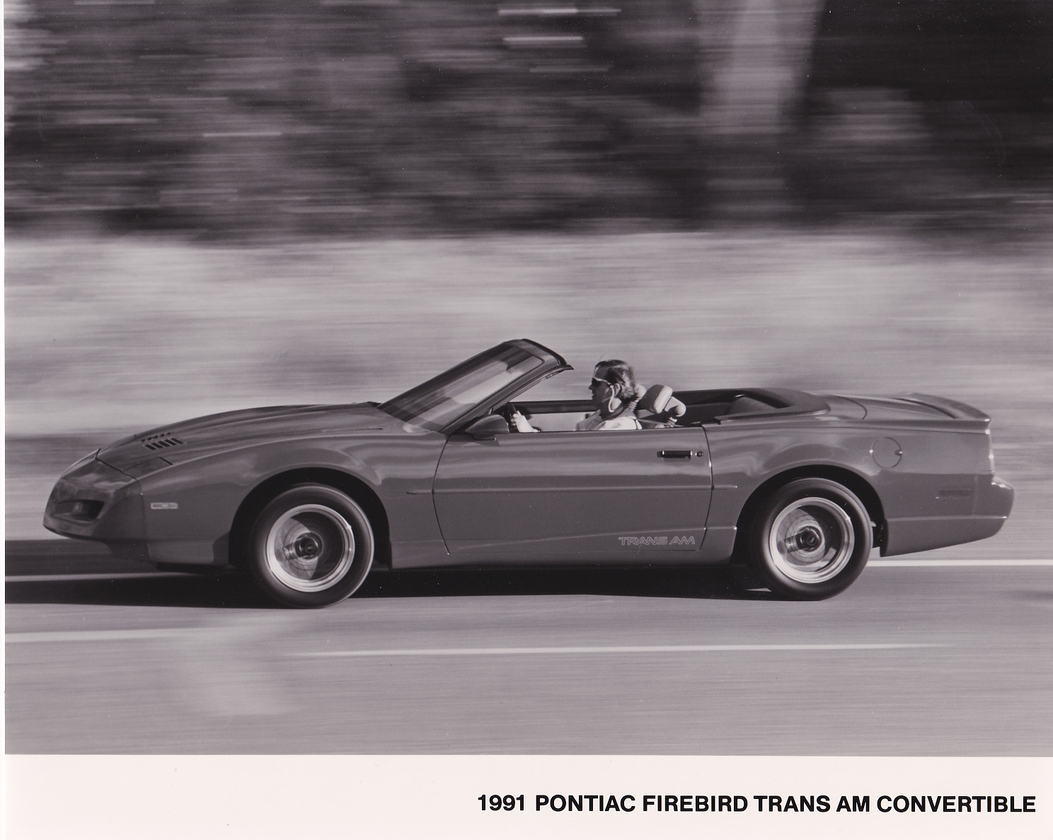 Pontiac Firebird Trans Am Convertible - large press photo - USA - 1991