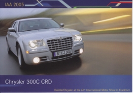 Chrysler 300 C CRD, A6-size postcard, IAA 2005