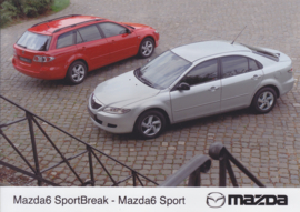 Mazda 6 Sport & Sportbreak, press photo, Dutch, 2003