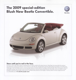 New Beetle Convertible leaflet, square, 2 pages, 2009, USA