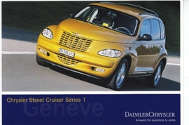 Chrysler Street Cruiser Series 1, A6-size postcard, Geneva 2002