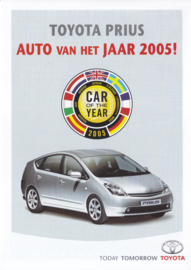 Prius brochure, 4 pages, 2005, Dutch language