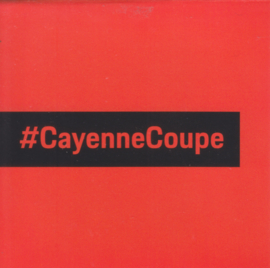 Cayenne Coupé model,  A6-size set with 6 postcards and cover, 03/2019, German text