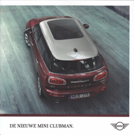 new Clubman brochure, 8+2 pages, Dutch language, 07/2015 %