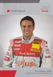 DTM racing driver Christian Abt, unsigned postcard 2005 season, German language
