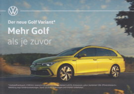 Golf Variant postcard, DIN A6-size, German langage, 10/2020