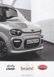 Microcar M.GO Plus Design - DCI, sales folder, 6 pages, circa 2020, Dutch language