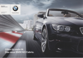 BMW M3 Cabrio, fact card, 21x15 cm, Germany, c2008