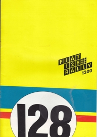 128 Rally 1300 brochure, 16 large pages (A4), 04/1972, Dutch language