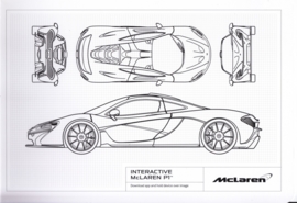 P1 sportscar, 4 page brochure with magnetic close, German language, about  2016