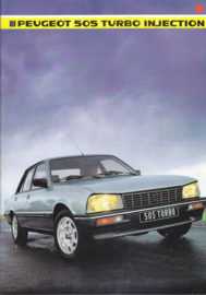 505 Sedan Turbo Injection brochure, 20 pages, A4-size, 1985, Dutch language