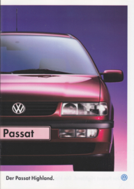 Passat/Passat Variant Highland brochure, 12 pages,  A4-size, German language, 8/1995