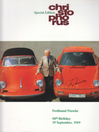 Porsche Christophorus special issue for birthday Ferry Porsche, 40 pages, 1989, English language