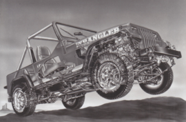 Jeep Wrangler 2.5 L ghost picture, press photo, Dutch, 1988