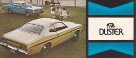 Duster, US postcard, size 19 x 8 cm, 1974