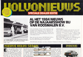 Volvonieuws newspaper brochure, 8 pages, 1984,  Dutch language