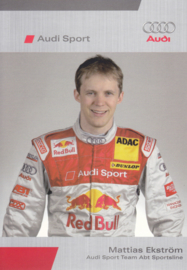 DTM racing driver Matthias Ekström, unsigned postcard 2006 season, German language