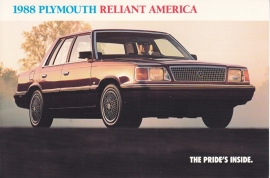 Reliant America, US postcard, continental size, 1988