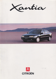Xantia brochure, 12 pages, c1993, Swedish language