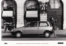 Fiat Uno [Car of the year 1984], very large press photo, Italy, 1984