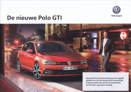 Polo GTI brochure, A4-size, 12 pages, 04/2018, Dutch language