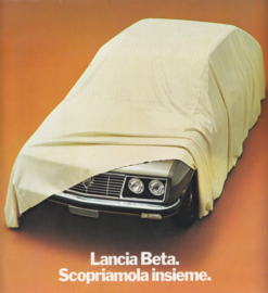 Beta Berlina brochure, square size, 8 pages, about 1973, Dutch language